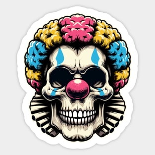 CLOWN SKULL Sticker